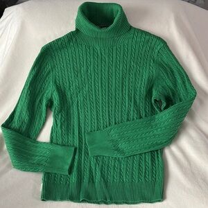 American Living Vibrant Green Turtleneck Sweater